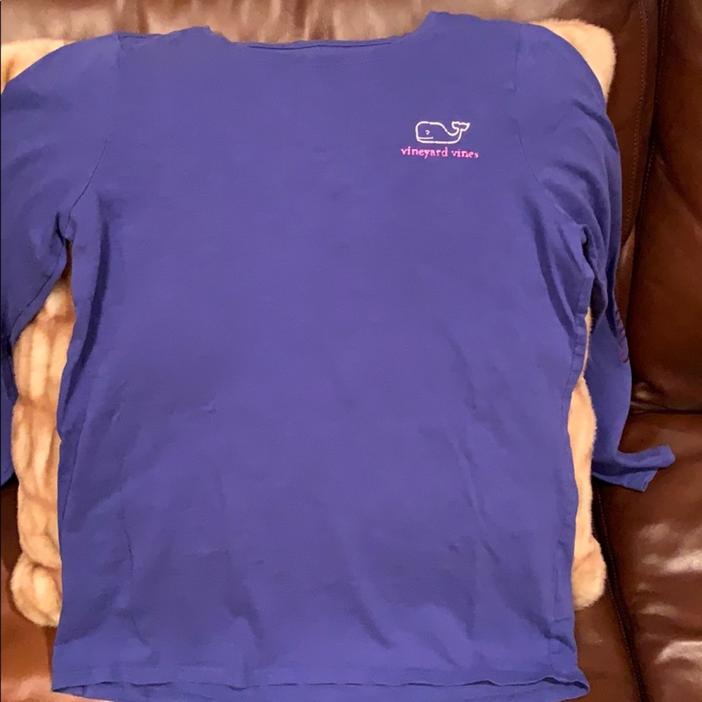 Vineyard Vines Purple Long-Sleeve Tee Shirt